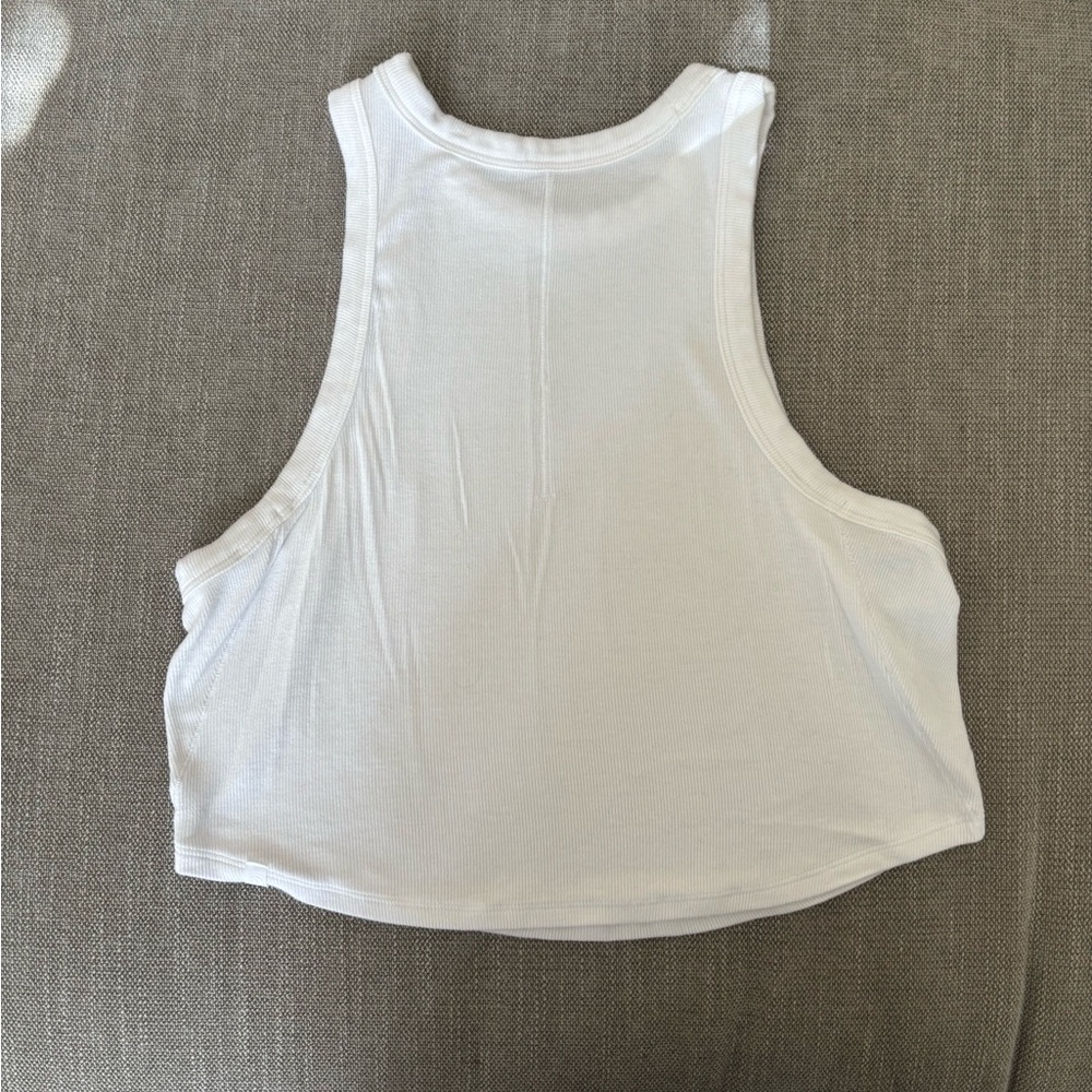 Lululemon Hold Tight Cropped Tank Top, White